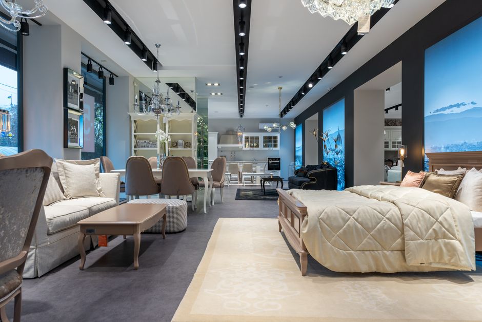 Modern bespoke furniture showroom